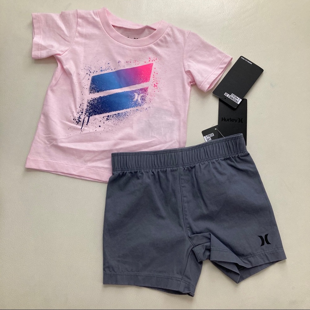 Hurley cute baby boy shorts set 2268